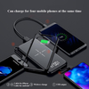 10000mah Wireless Power Bank Built-in Double Cable