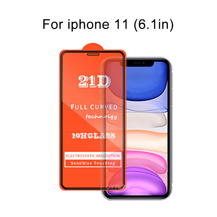 21D 10H glass For iphone11 pro max Tempered Glass Screen Protector